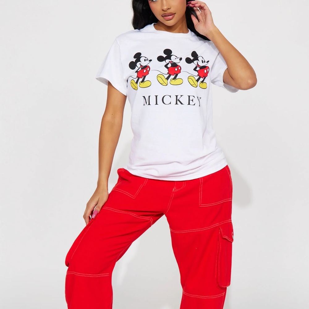 Mickey Mouse Graphic Tee - White